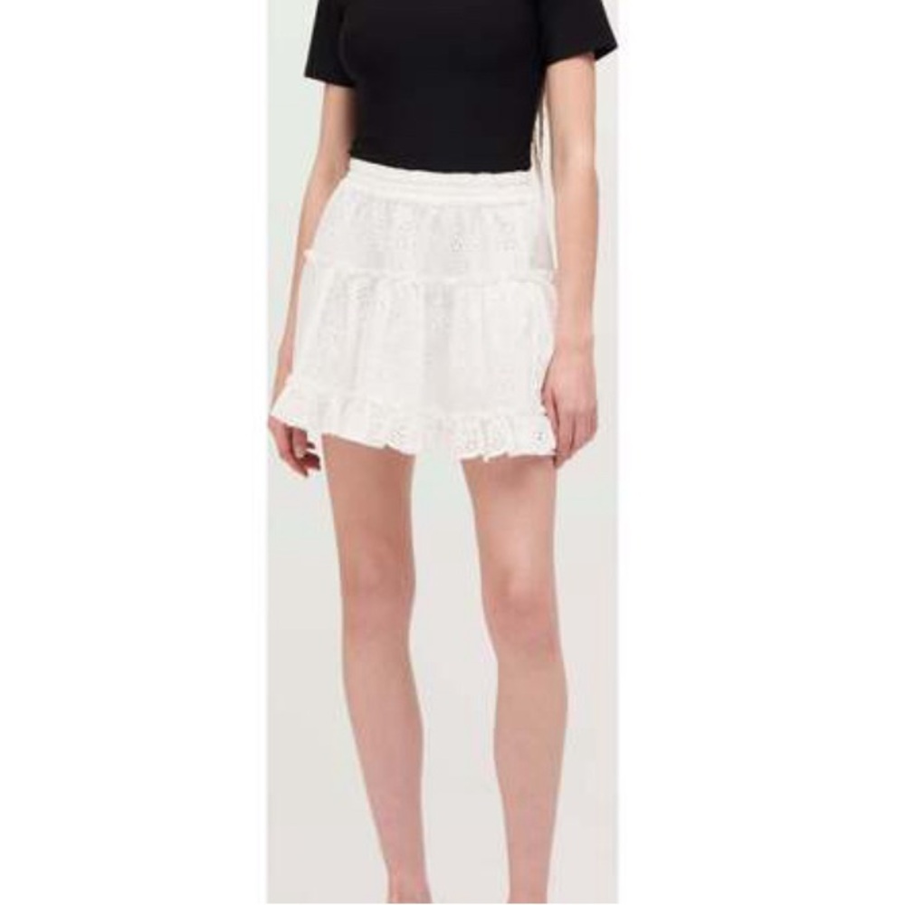 NWT Hill House Paz Skirt White Eyelet